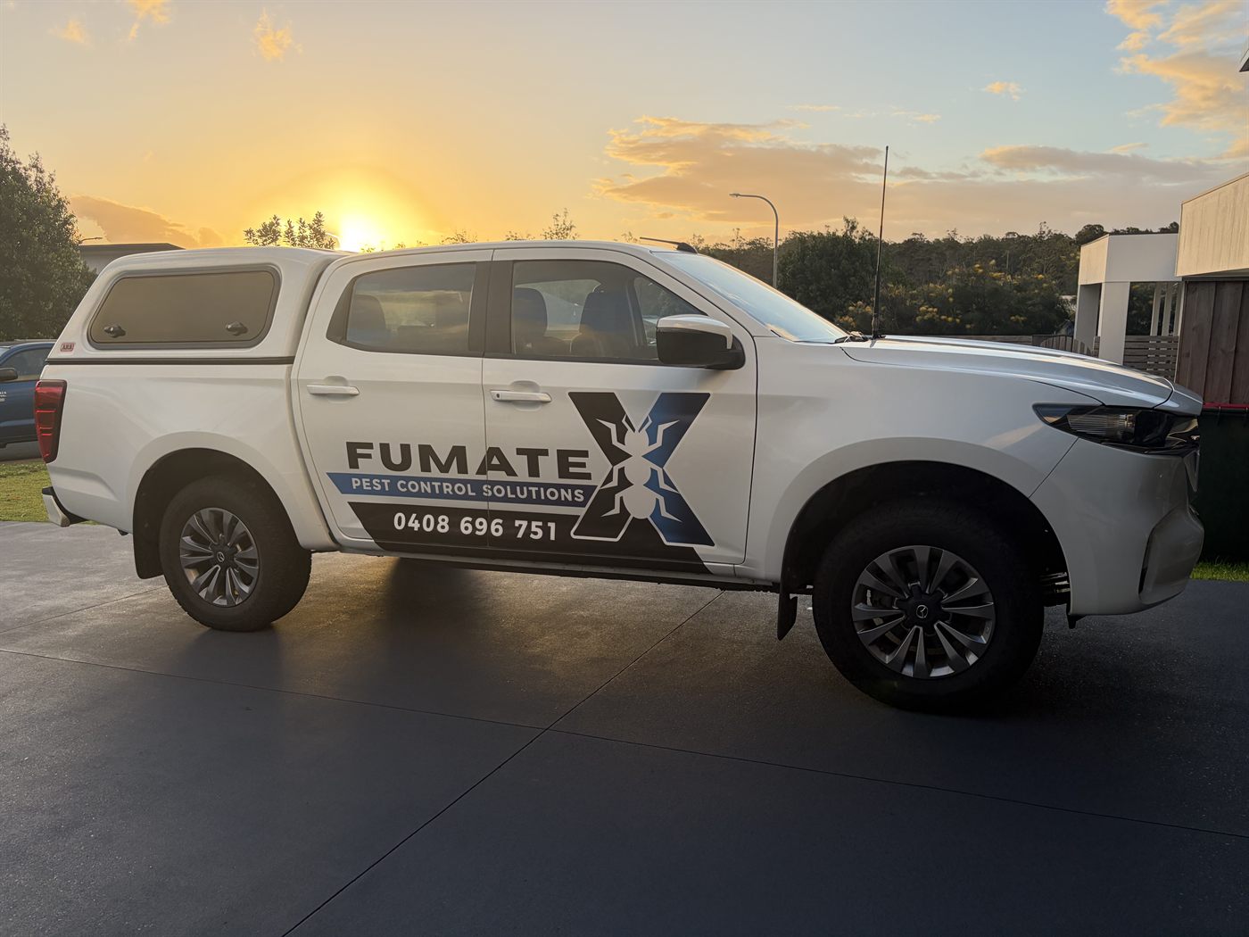 The Fumatex ute in Port Macquarie
